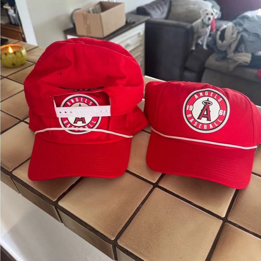 Angels Red Baseball Caps - Picture 1 of 1